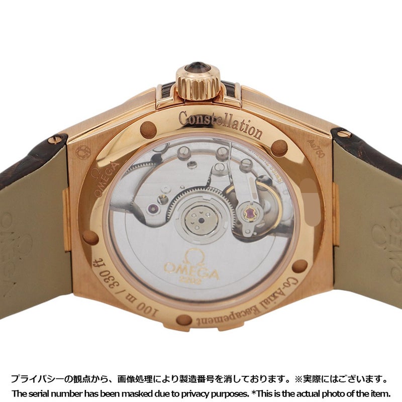 オメガ コンステレーション 世界88本限定 123.58.35.20.99.001 OMEGA 腕時計 ブラウン文字盤 12Pダイヤ
