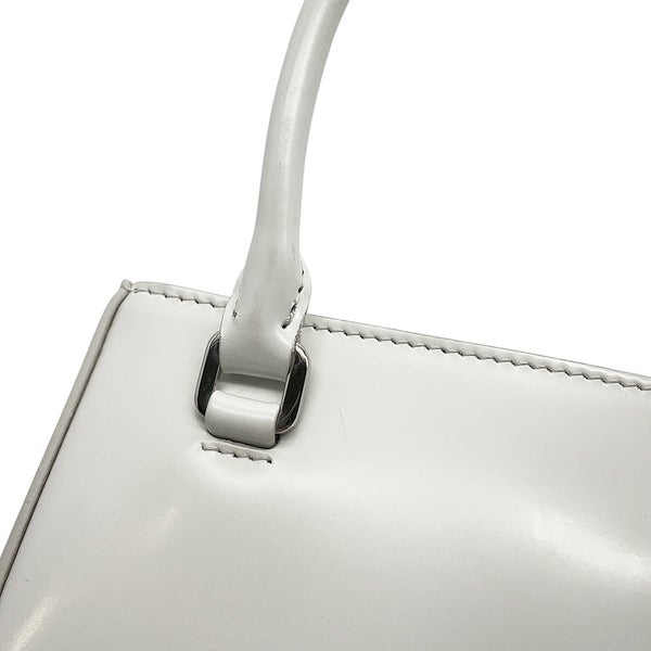プラダ ハンドバッグ スパッツォラート スモール トライアングルロゴ レザー 1BA331 PRADA 2wayショルダー 白