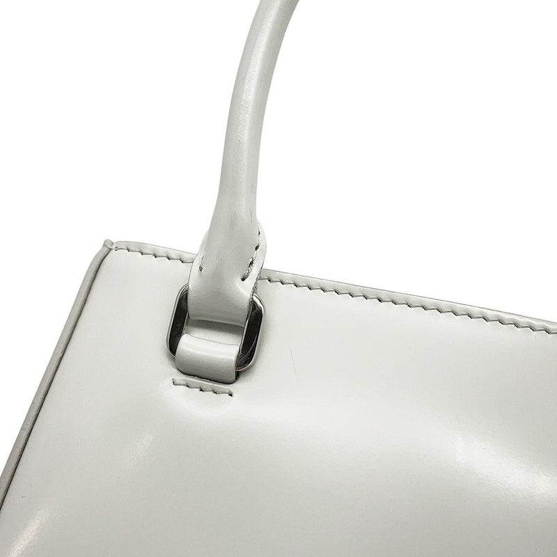 プラダ ハンドバッグ スパッツォラート スモール トライアングルロゴ レザー 1BA331 PRADA 2wayショルダー 白