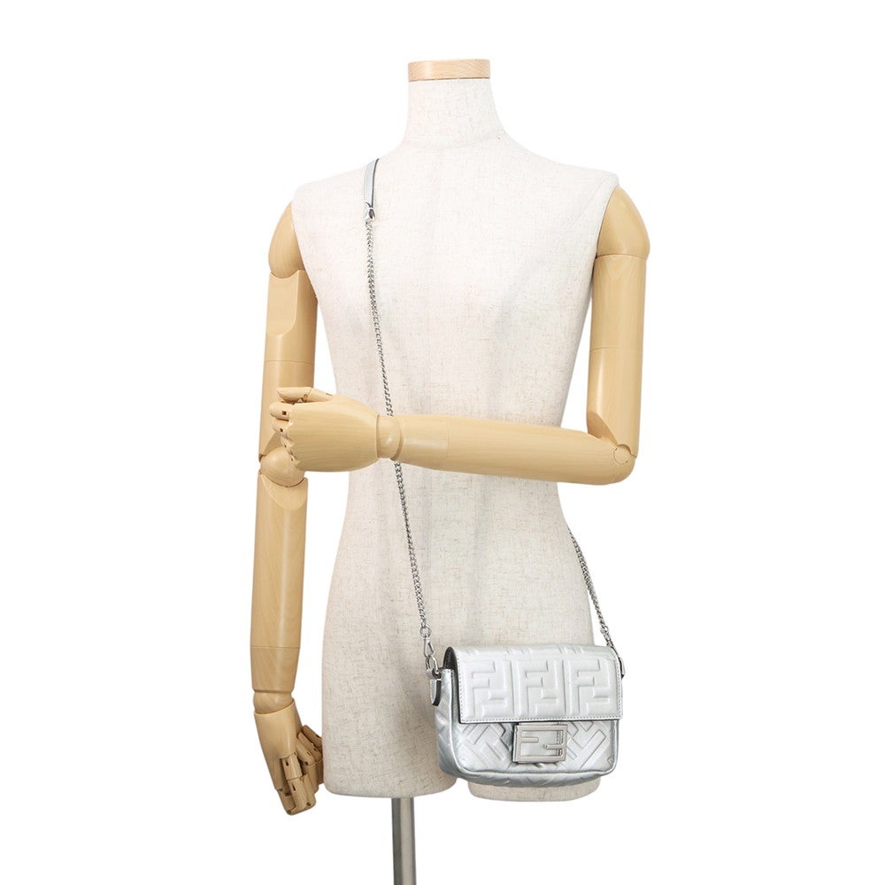 フェンディ バゲット ミニ ショルダーバッグ レザー 8BS017 ホワイト レディース FENDI  中古 楽天市場】フェンディ バゲット ミニ ショルダーバッグ フェンディ