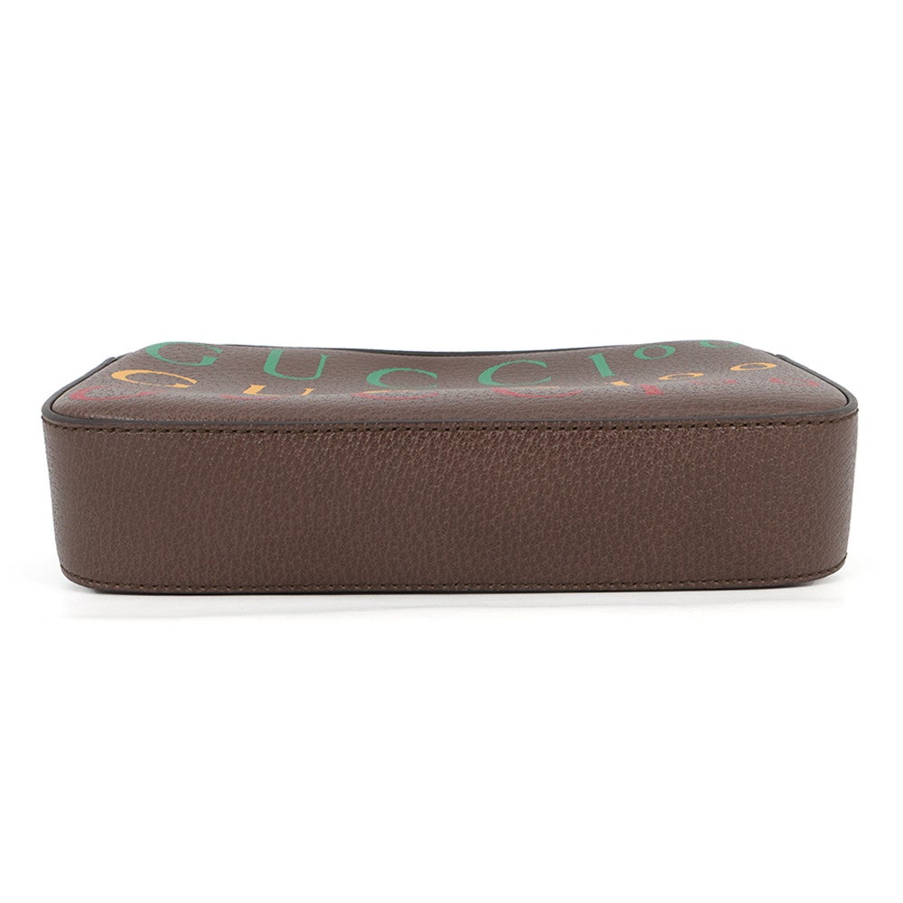 グッチ ボディバッグ ブラウン 100周年記念 602695 未使用 美品 レザー Sランク 527066 GUCCI ロゴ 茶色 100 記念 限定 クロスボディ ファスナー マルチカラー ショルダーバッグ ベルトバッグ レディース グッチ ボディバッグ ブラウン 100周年記念 602695 未使用 美品 レザー
