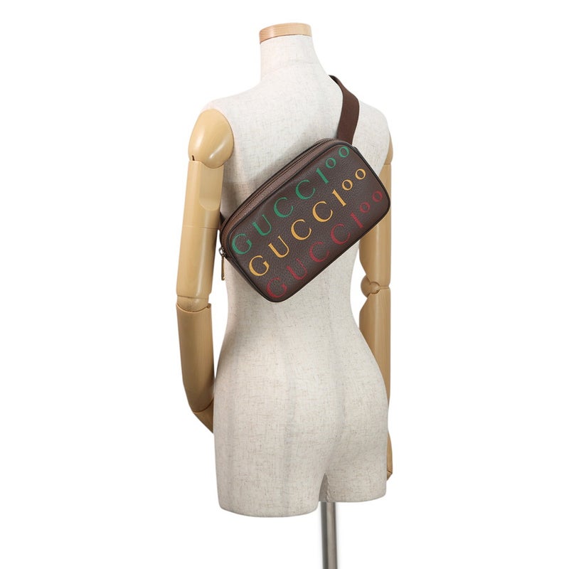 グッチ ボディバッグ 100周年記念 602695 GUCCI ベルトバッグ ウエストポーチ