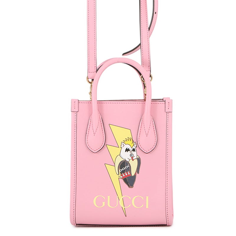 グッチ ハンドバッグ ばなにゃ レザー 671623 GUCCI バッグ 2wayショルダー ミニバッグ