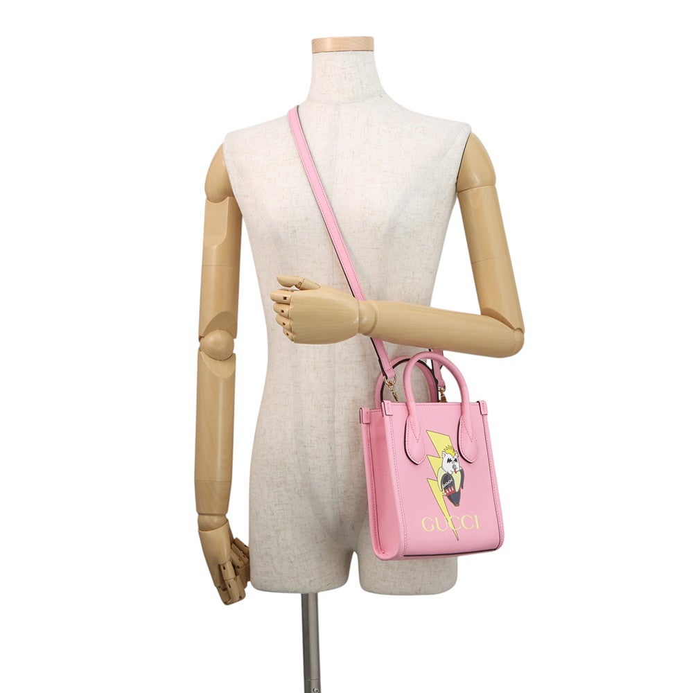 GUCCI グッチハンドバッグ GGキャバス GUCCI（グッチ） グッチ×ばなにゃコラボ ハンドバッグ ショルダー