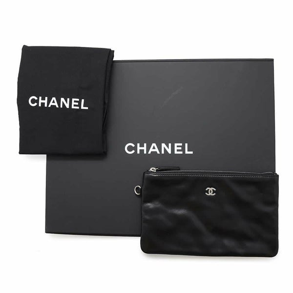 シャネル ハンドバッグ CHANEL 22 マトラッセ スモール シャイニーカーフレザー AS3260 ショルダーバッグ ポーチ付き 黒