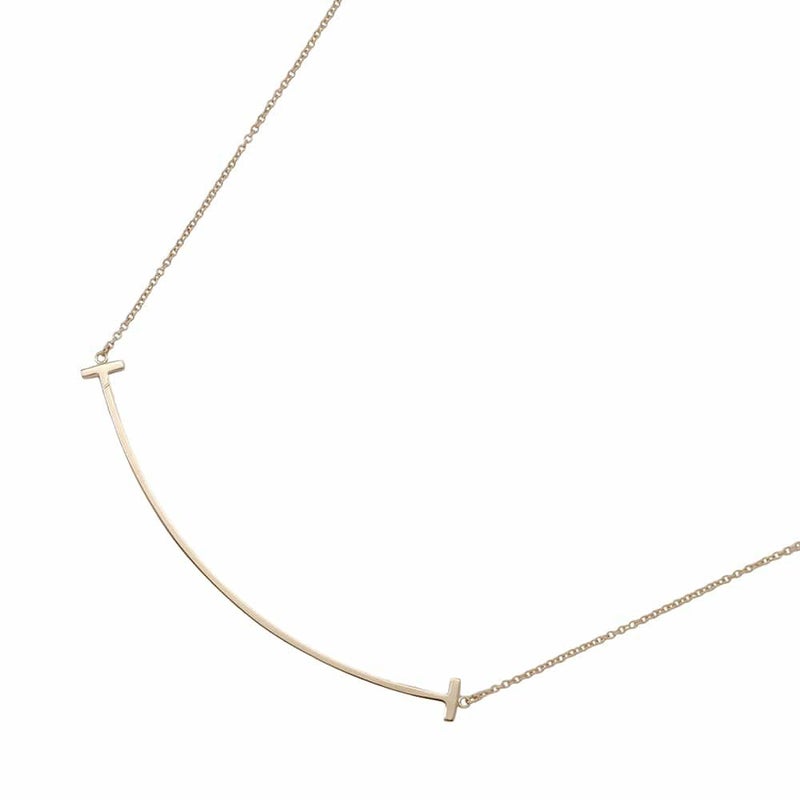 ティファニー ネックレス Tスマイル ペンダント ラージ K18PGピンクゴールド 60011651 Tiffany&Co. ジュエリー