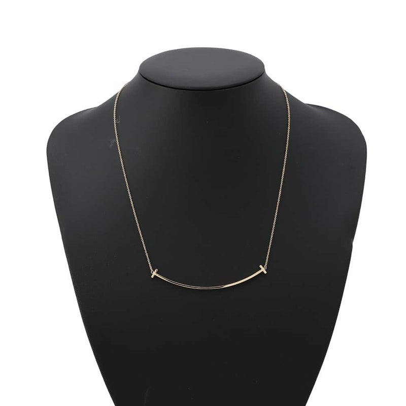 ティファニー ネックレス Tスマイル ペンダント ラージ K18PGピンクゴールド 60011651 Tiffany&Co. ジュエリー