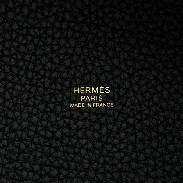 エルメス ハンドバッグ ピコタンロックMM ブラック/ゴールド金具 トリヨンクレマンス W刻印 黒