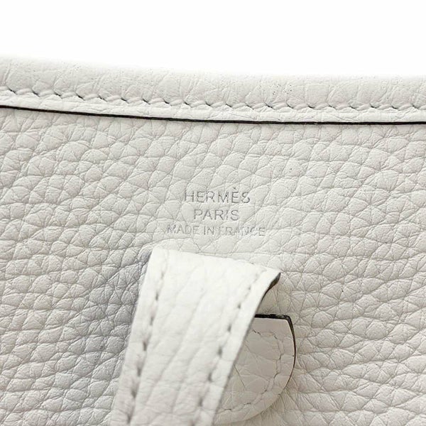 エルメス エブリンTPM アマゾン ニューホワイト/シルバー金具 トリヨンクレマンス W刻印 白