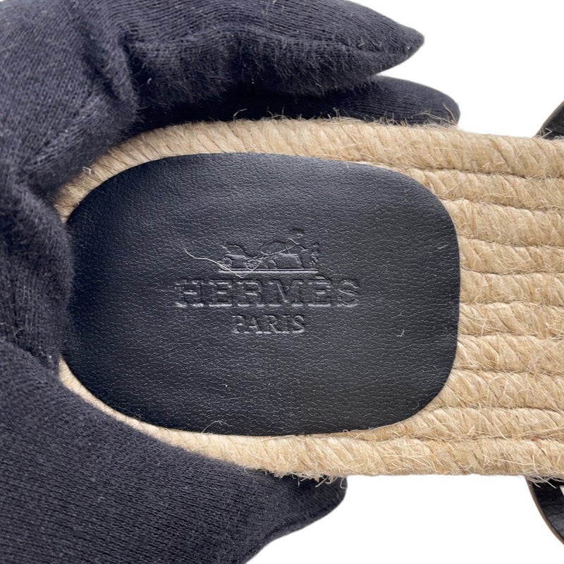 エルメス サンダル アンコーヌ レザー レディースサイズ38 HERMES 靴