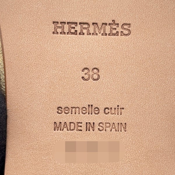 エルメス サンダル アンコーヌ レザー レディースサイズ38 HERMES 靴