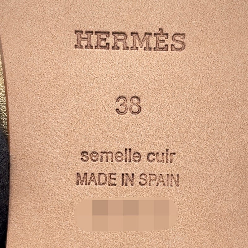 エルメス サンダル アンコーヌ レザー レディースサイズ38 HERMES 靴