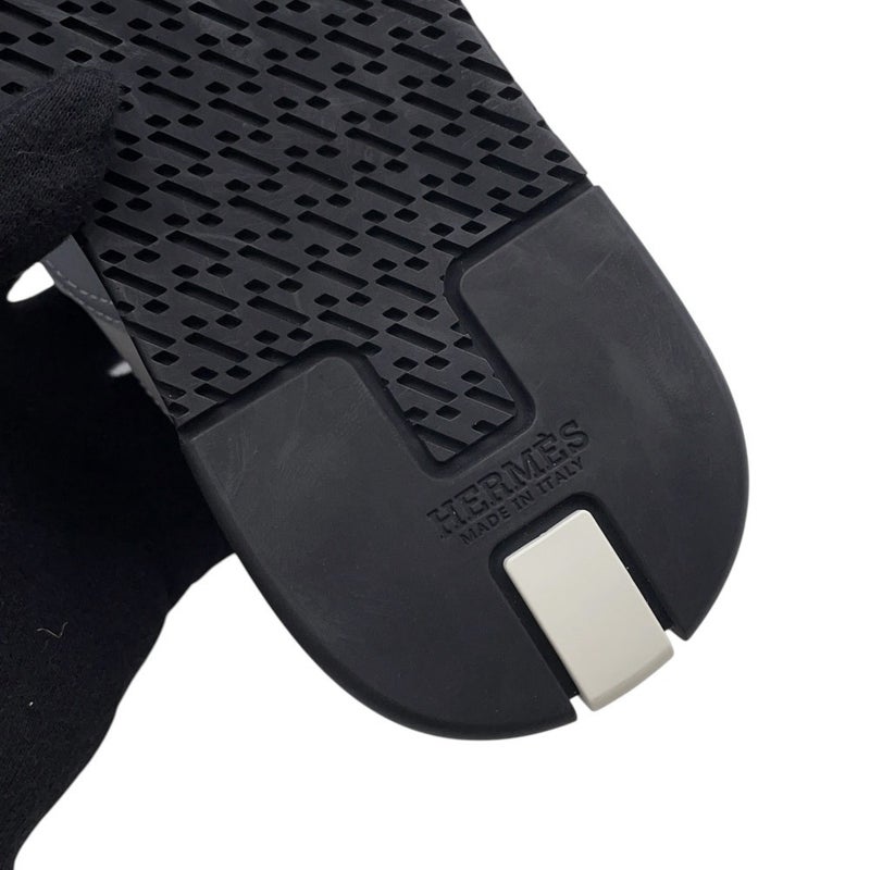 エルメス スニーカー トレイル レザー レディースサイズ37 1/2 HERMES 靴 白