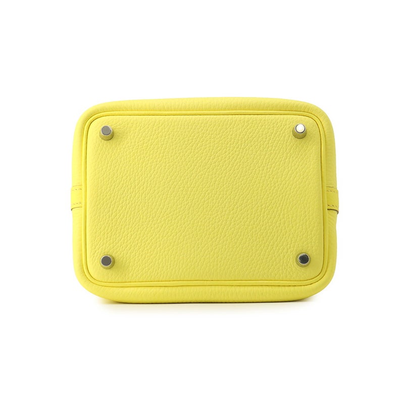 エルメス ハンドバッグ ピコタンロックPM リモンチェッロ/シルバー金具 トリヨンクレマンス W刻印