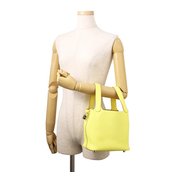 エルメス ハンドバッグ ピコタンロックPM リモンチェッロ/シルバー金具 トリヨンクレマンス W刻印