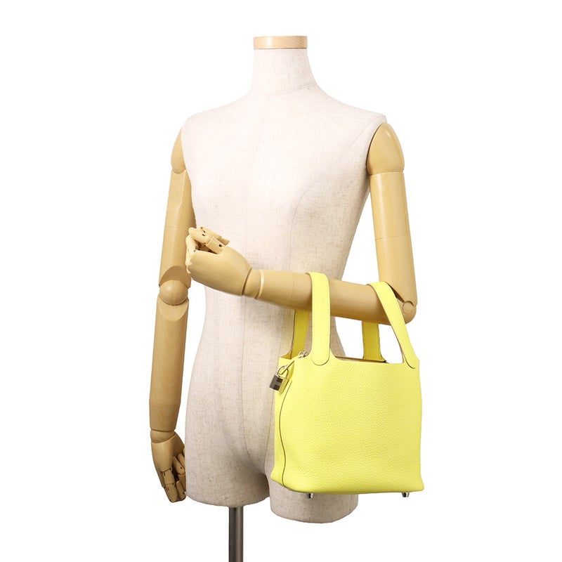 エルメス ハンドバッグ ピコタンロックPM リモンチェッロ/シルバー金具 トリヨンクレマンス W刻印