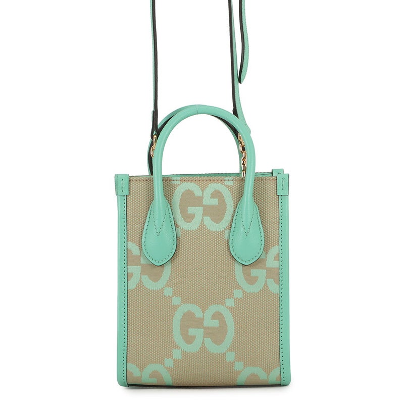 グッチ ハンドバッグ ジャンボGGキャンバス ミニトート 671628 GUCCI バッグ 2way ショルダー ミニバッグ