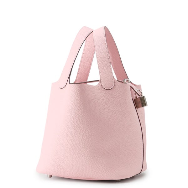 エルメス ハンドバッグ ピコタンロックPM ローズサクラ/シルバー金具 トリヨンクレマンス K刻印 HERMES トートバッグ