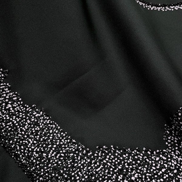 エルメス スカーフ カレ90 シュヴァル・ドゥ・ニュイ・エンブロイダード Cheval de Nuit embroidered  黒