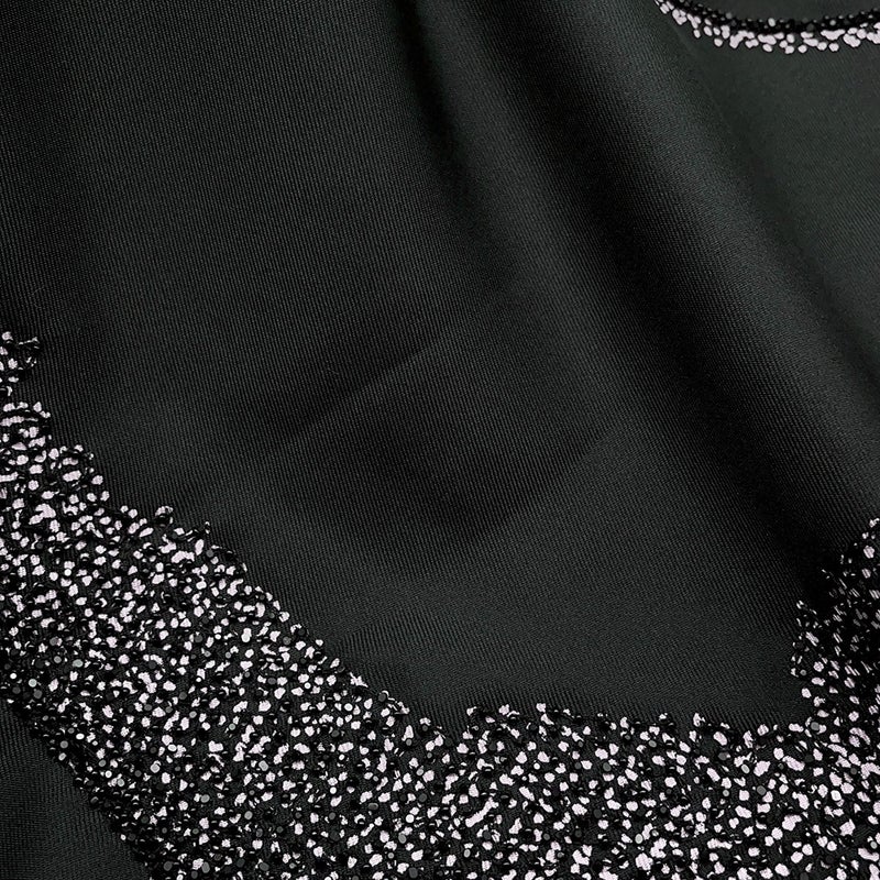エルメス スカーフ カレ90 シュヴァル・ドゥ・ニュイ・エンブロイダード Cheval de Nuit embroidered  黒