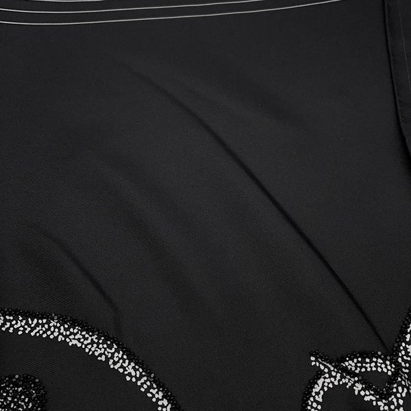 エルメス スカーフ カレ90 シュヴァル・ドゥ・ニュイ・エンブロイダード Cheval de Nuit embroidered  黒