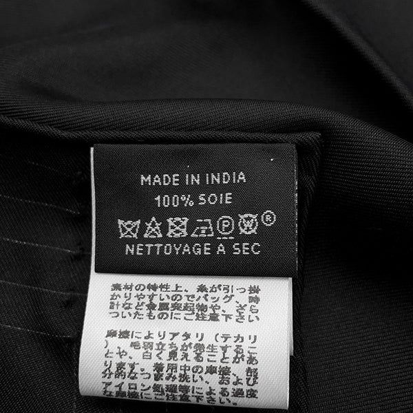 エルメス スカーフ カレ90 シュヴァル・ドゥ・ニュイ・エンブロイダード Cheval de Nuit embroidered  黒