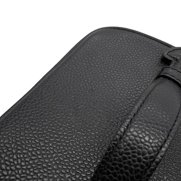 シャネル バニティバッグ ココマーク キャビアスキン 縦型 A01998 CHANEL 化粧ポーチ コスメポーチ 黒