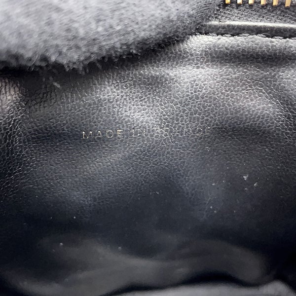 シャネル バニティバッグ ココマーク キャビアスキン 縦型 A01998 CHANEL 化粧ポーチ コスメポーチ 黒