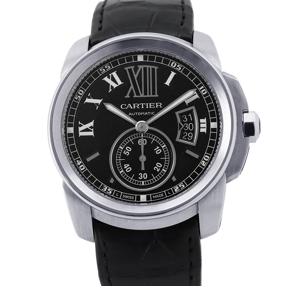 ブラックフライデー12月1日まで　Cartier（カルティエ）中古本 カルティエ カリブル ドゥ カルティエ W7100014 Cartier 腕時計 黒文字