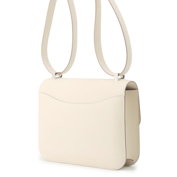 エルメス ショルダーバッグ コンスタンス24 クレ/シルバー金具 エプソン K刻印 HERMES Constance