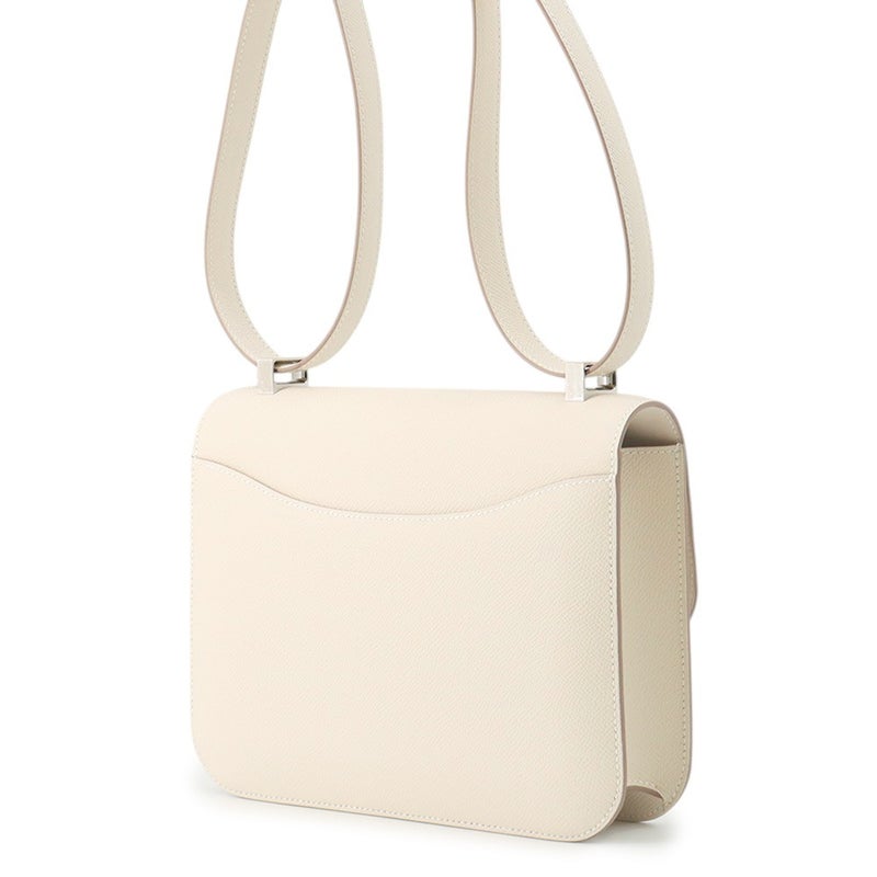 エルメス ショルダーバッグ コンスタンス24 クレ/シルバー金具 エプソン K刻印 HERMES Constance