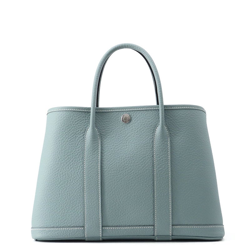 エルメス トートバッグ ガーデンパーティTPM シエル/シルバー金具 ネゴンダ Z刻印 HERMES Garden Party