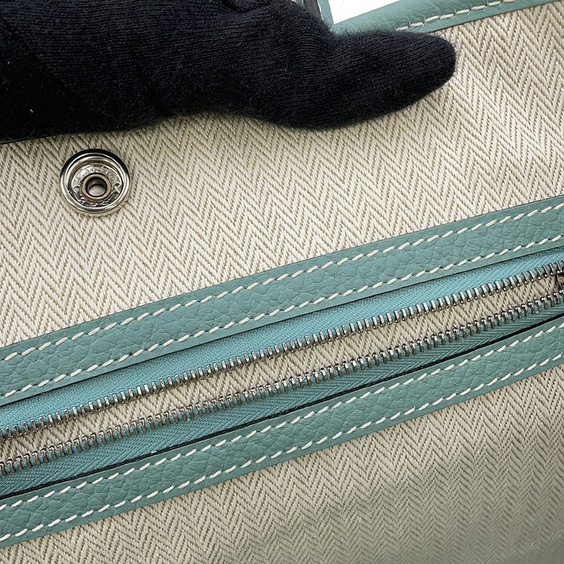 エルメス トートバッグ ガーデンパーティTPM シエル/シルバー金具 ネゴンダ Z刻印 HERMES Garden Party
