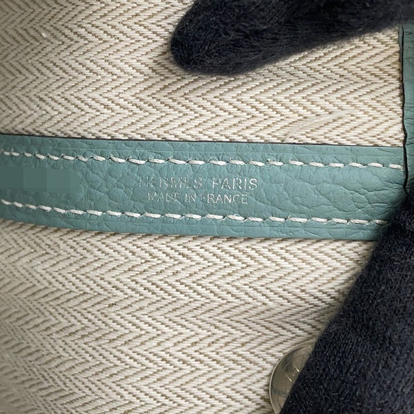 エルメス トートバッグ ガーデンパーティTPM シエル/シルバー金具 ネゴンダ Z刻印 HERMES Garden Party