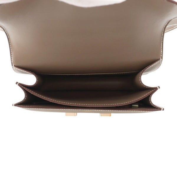 エルメス ショルダーバッグ ミニ コンスタンス3 ミロワール エトゥープ/ピンクゴールド金具 エプソン K刻印 HERMES Constance