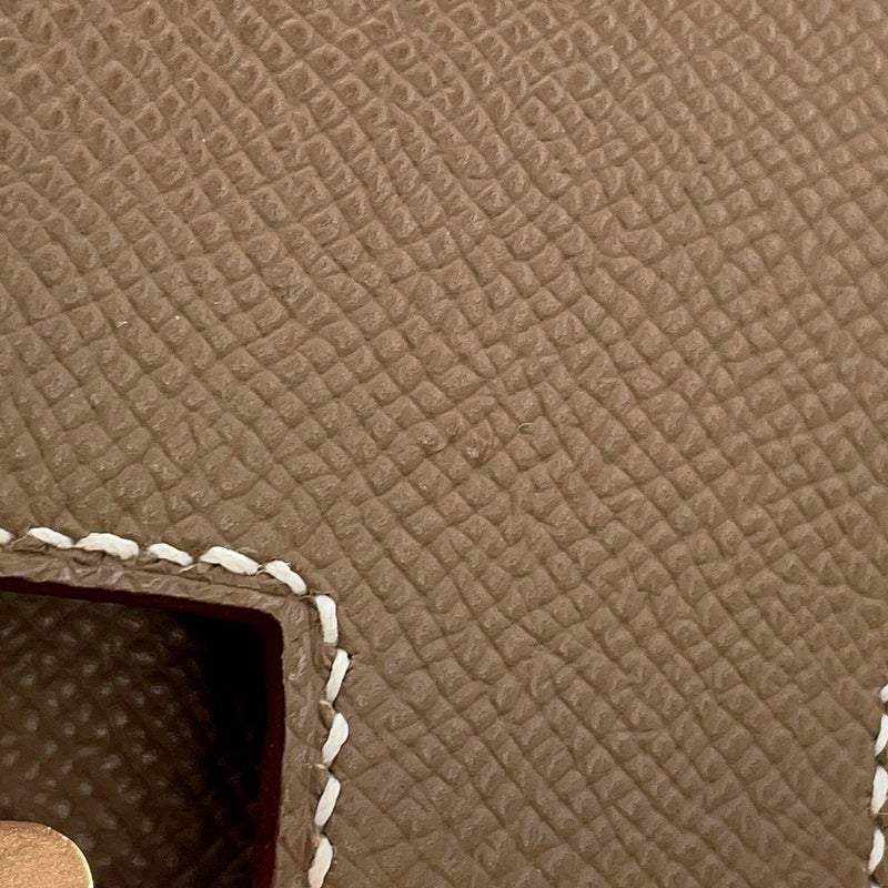 エルメス ショルダーバッグ ミニ コンスタンス3 ミロワール エトゥープ/ピンクゴールド金具 エプソン K刻印 HERMES Constance