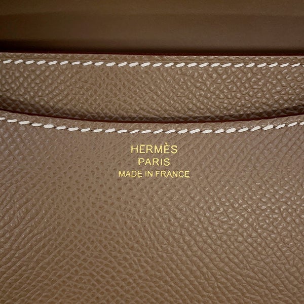 エルメス ショルダーバッグ ミニ コンスタンス3 ミロワール エトゥープ/ピンクゴールド金具 エプソン K刻印 HERMES Constance