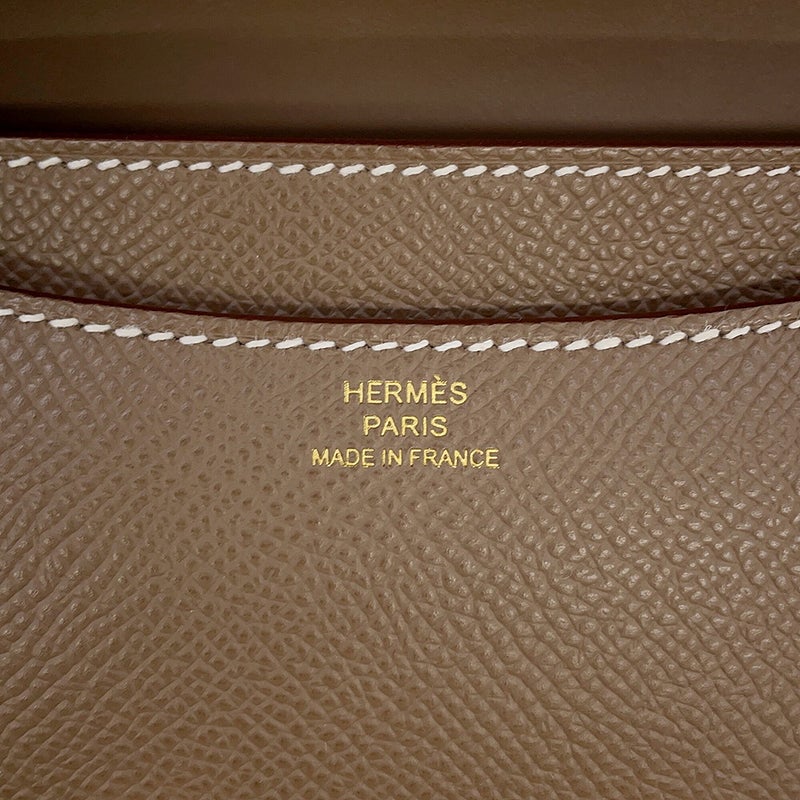 エルメス ショルダーバッグ ミニ コンスタンス3 ミロワール エトゥープ/ピンクゴールド金具 エプソン K刻印 HERMES Constance