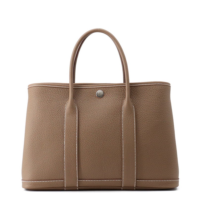 エルメス トートバッグ ガーデンパーティTPM エトゥープ/シルバー金具 ネゴンダ G刻印 HERMES Garden Party