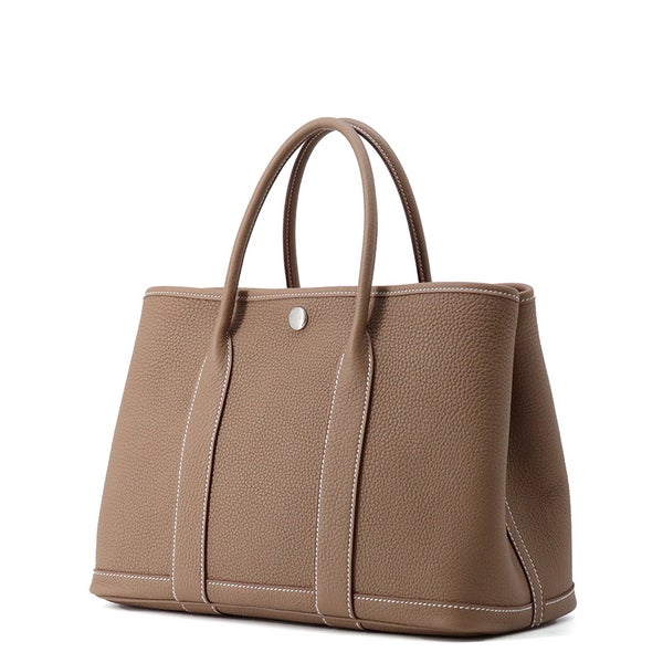 エルメス トートバッグ ガーデンパーティTPM エトゥープ/シルバー金具 ネゴンダ G刻印 HERMES Garden Party