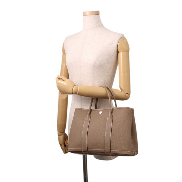 エルメス トートバッグ ガーデンパーティTPM エトゥープ/シルバー金具 ネゴンダ G刻印 HERMES Garden Party