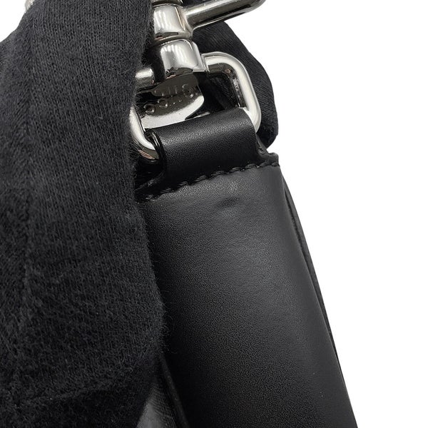グッチ ショルダーバッグ メッセンジャーバッグ GGスプリーム/レザー 474137 GUCCI バッグ メンズ ウェブ 黒