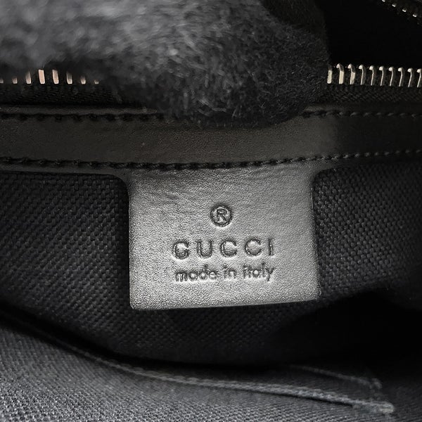 グッチ ショルダーバッグ メッセンジャーバッグ GGスプリーム/レザー 474137 GUCCI バッグ メンズ ウェブ 黒