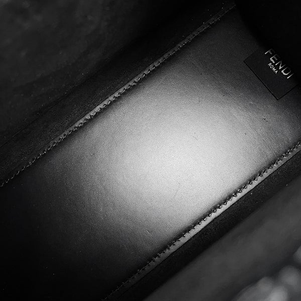 フェンディ ハンドバッグ サンシャイン ショッパー スモール レザー 8BH394 FENDI 2wayショルダーバッグ 黒