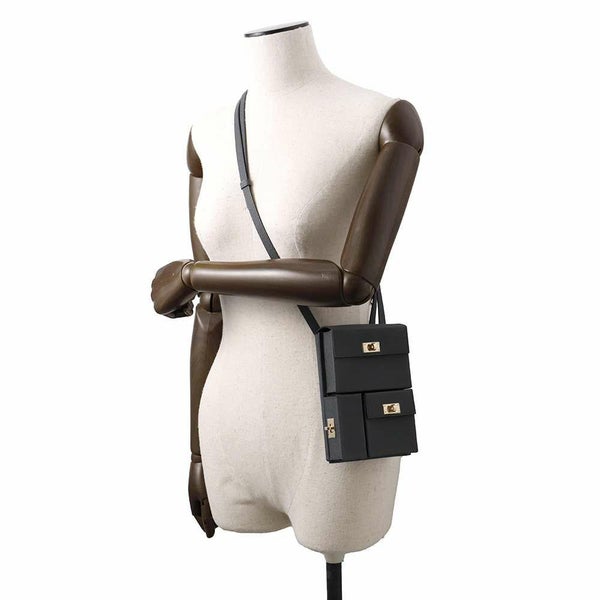 エルメス ショルダーバッグ ケリーマルチポケット グリミスティ/シャンパンゴールド金具 エプソン W刻印