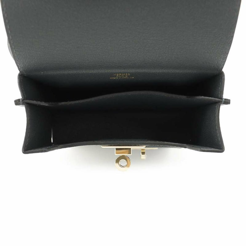 エルメス ショルダーバッグ ケリーマルチポケット グリミスティ/シャンパンゴールド金具 エプソン W刻印