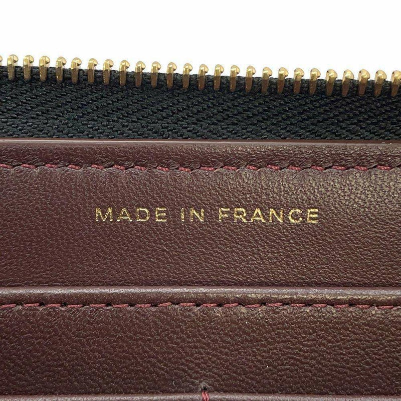 シャネル 長財布 クラシック ロング ジップ ウォレット ココマーク ラムスキン マトラッセ AP0242 CHANEL 黒