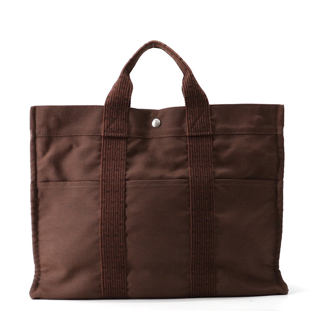 エルメス エールライントート トートバッグ キャンバス 【中古】 HERMES エルメス トートバッグ エールライントートMM キャンバス HERMES