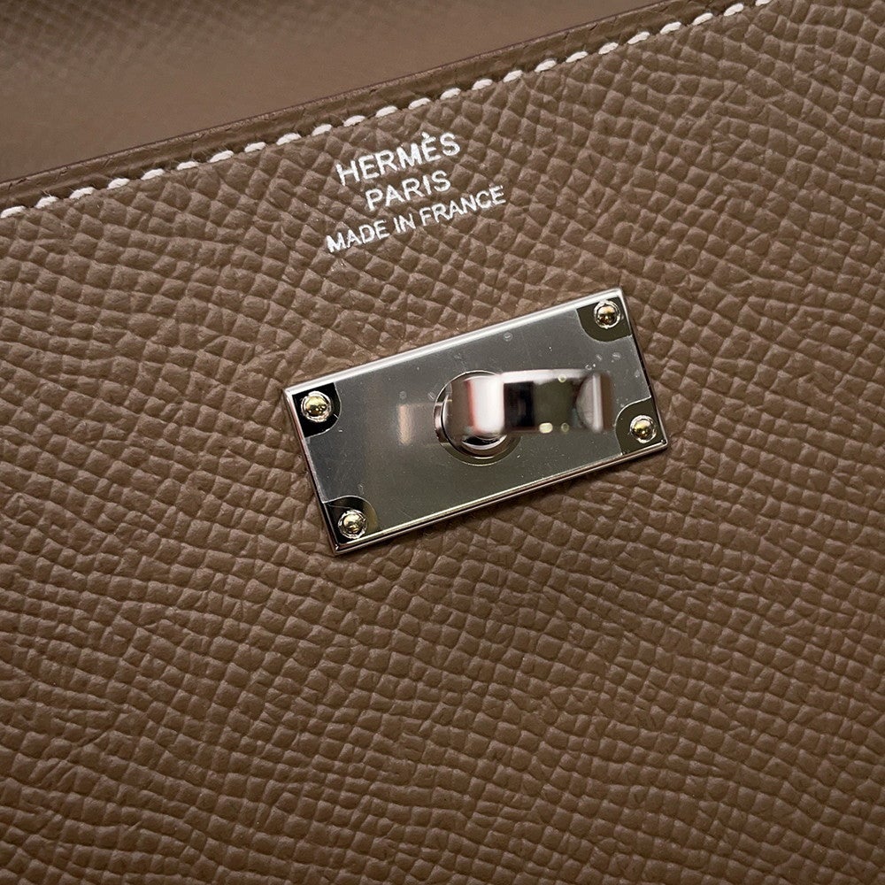 エルメス ケリーウォレット ロング トゥーゴー エトゥープ/シルバー金具 エプソン K刻印 HERMES 財布 HERMES - エルメス ケリーウォレット ロング トゥーゴー エトゥープ
