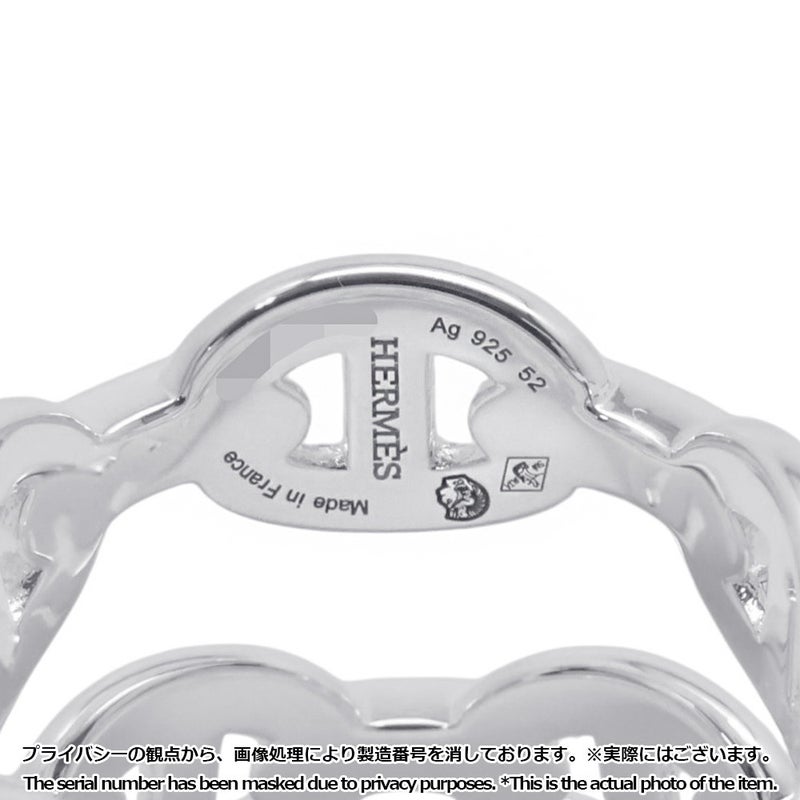 エルメス リング シェーヌダンクル アンシェネ ダブル ロウ SV925シルバー リングサイズ52 HERMES ジュエリー 指輪